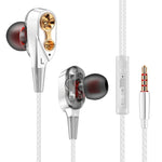 QKZ CK8 HiFi インイヤー 4ユニット スポーツ音楽ヘッドホン