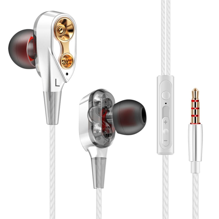 QKZ CK8 HiFi インイヤー 4ユニット スポーツ音楽ヘッドホン