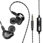 QKZ CK9 HiFi インイヤー4ユニットスポーツ音楽ヘッドホン