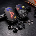 QKZ CK9 HiFi インイヤー4ユニットスポーツ音楽ヘッドホン