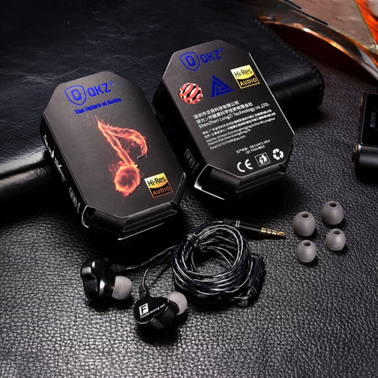QKZ CK9 HiFi インイヤー4ユニットスポーツ音楽ヘッドホン
