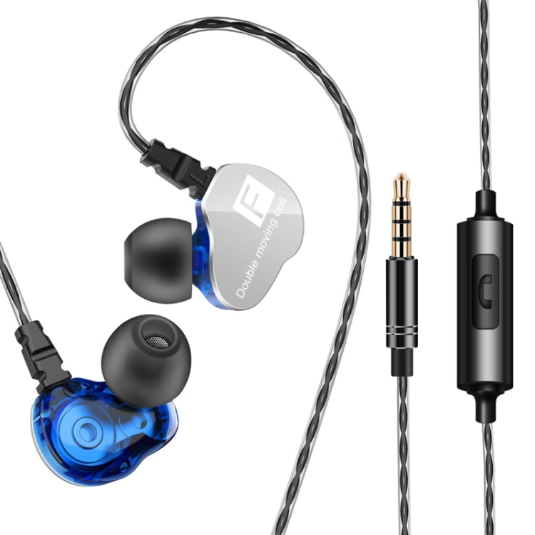QKZ CK9 HiFi インイヤー4ユニットスポーツ音楽ヘッドホン