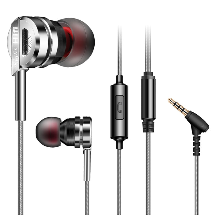 QKZ DM9 高品質インイヤーオールメタルスポーツ音楽ヘッドホン、マイク付きバージョン