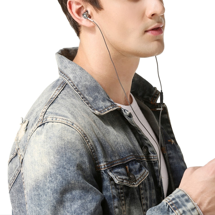 QKZ DM9 高品質インイヤーオールメタルスポーツ音楽ヘッドホン、マイク付きバージョン