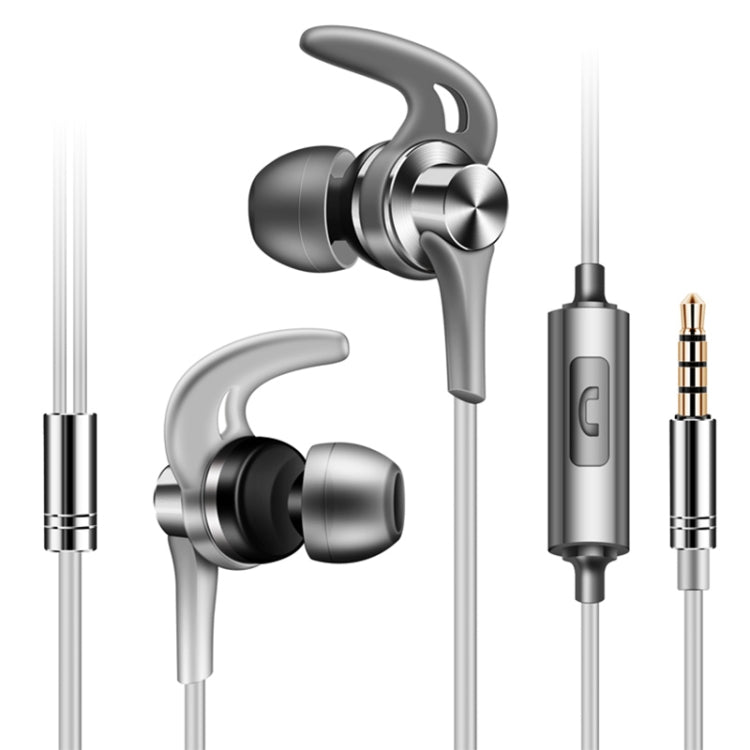 QKZ EQ1 CNCメタルシャークフィンヘッドホン スポーツ音楽ヘッドホン、マイク付きバージョン