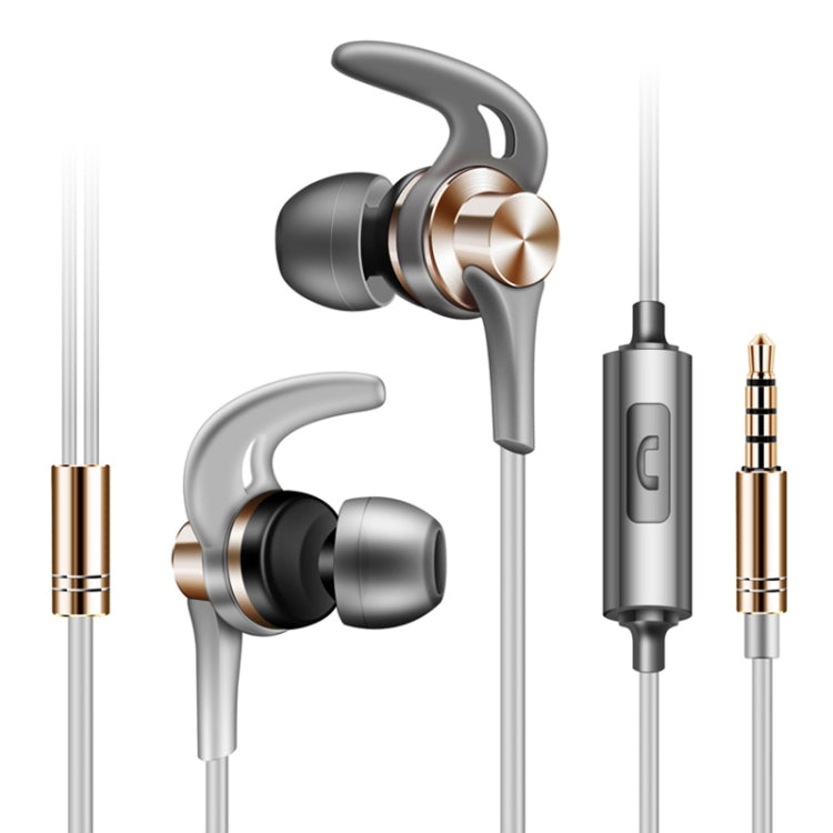 QKZ EQ1 CNCメタルシャークフィンヘッドホン スポーツ音楽ヘッドホン、マイク付きバージョン