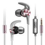 QKZ EQ1 CNCメタルシャークフィンヘッドホン スポーツ音楽ヘッドホン、マイク付きバージョン