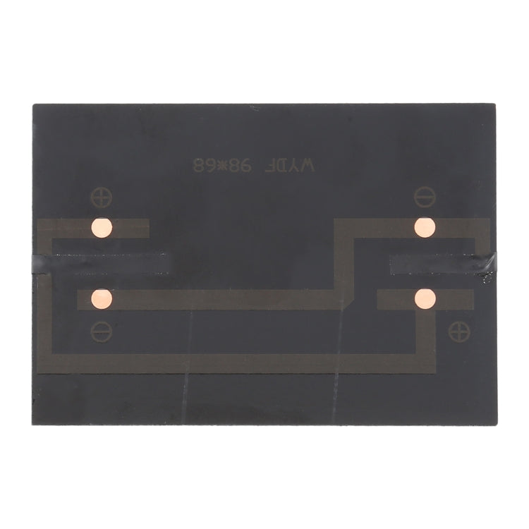 5V 1.2W 200mAh DIY 太陽光発電バッテリー ソーラーパネルモジュールセル、サイズ：98 x 68mm、5V 1.2W 200mAh 98 x 68mm
