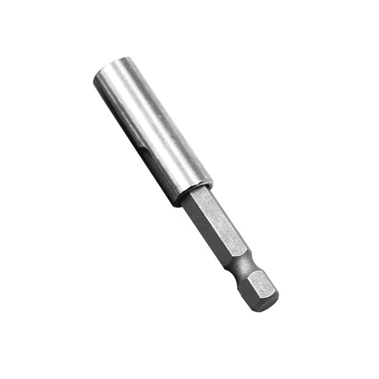 5個セット 1/4 電動バッチヘッド 高磁力連結棒 ピストルドリル延長棒スリーブ 高速回転ジョイント、長さ：60mm、60mmジョイント