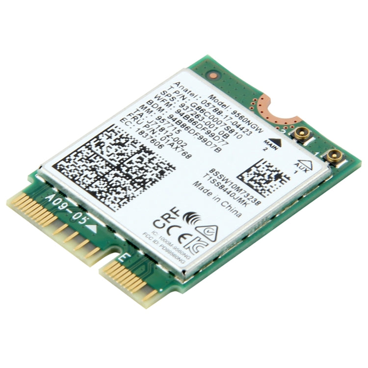 9560NGW デュアルバンド 1.73Gbps ワイヤレス Intel 9560ac NGFF Key E Wifiカード 802.11ac Bluetooth 5.0 Windows 10対応ノートパソコン用、9560NGW Intel 9560ac