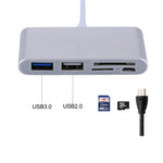 5-in-1 マイクロSD + SD + USB 3.0 + USB 2.0 + マイクロUSBポートからUSB-C / タイプC OTGコンボアダプターカードリーダー タブレット、スマートフォン、PC用、5-in-1（シルバー）、5-in-1（ゴールド）