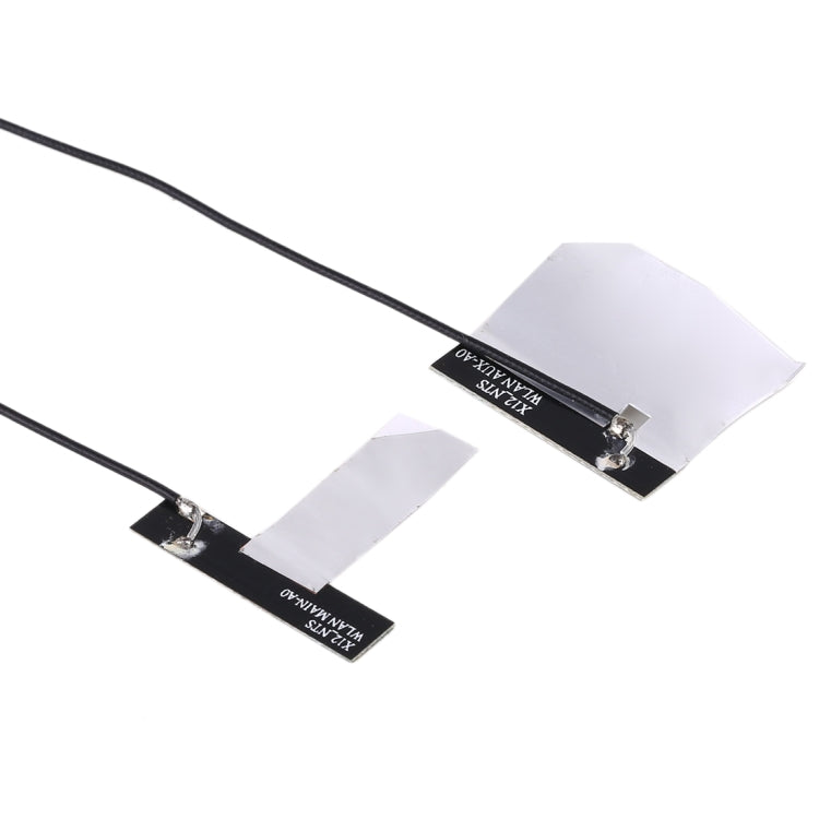 1ペア IPX4 9260ac WiFi 4G デュアルバンドアンテナ PFCフレックスケーブル M.2用、長さ：46cm 63cm