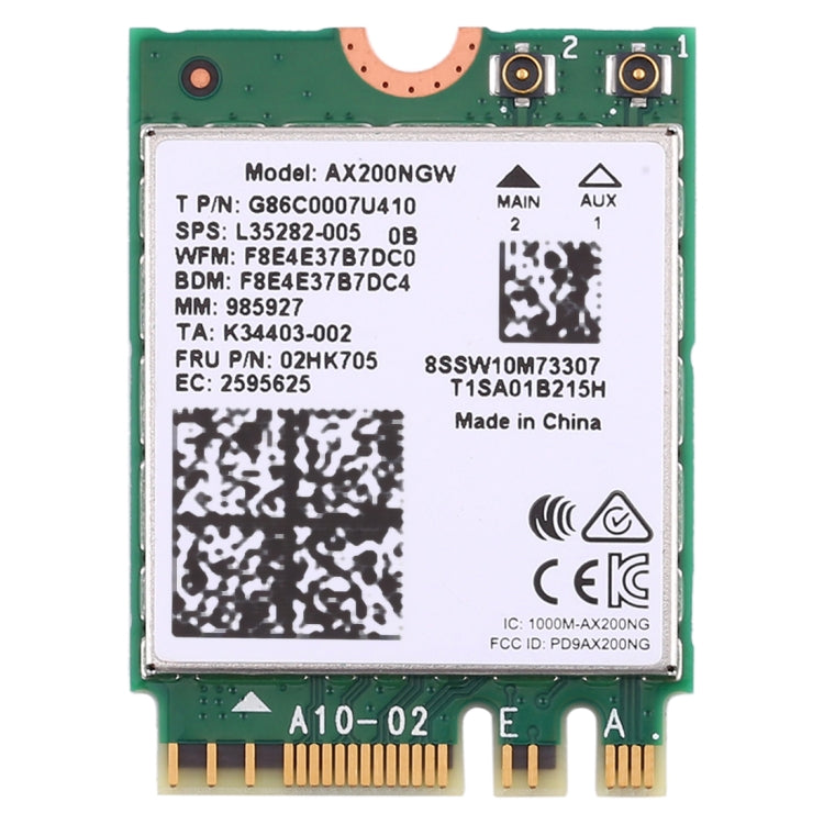 デュアルバンド AX200 2400Mbps ワイヤレス AX200NGW NGFF M.2 Bluetooth 5.0 Wifi ネットワークカード 2.4G/5G 802.11 ac/ax