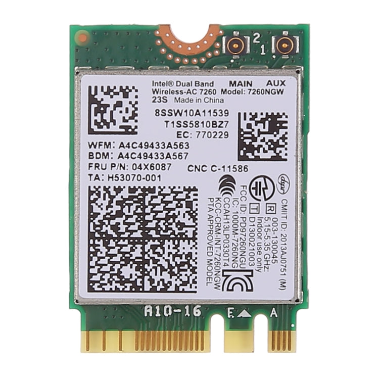 デュアルバンド AC1200 ワイヤレス NGFF M.2 Wifiカード 7260NGW 7260AC ネットワークカード Lenovo T440 X240 B40 B50 Y40 Y70 Y50 7260AC 用、AC1200
