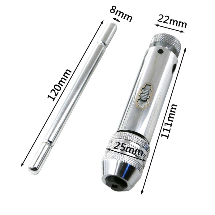 M5-M12 延長調整可能ラチェットレンチ 正逆タップレンチ付き, M5-M12