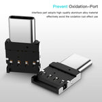ミニ アルミ合金 USB-C / Type-C オス to USB メス OTGアダプターコネクター