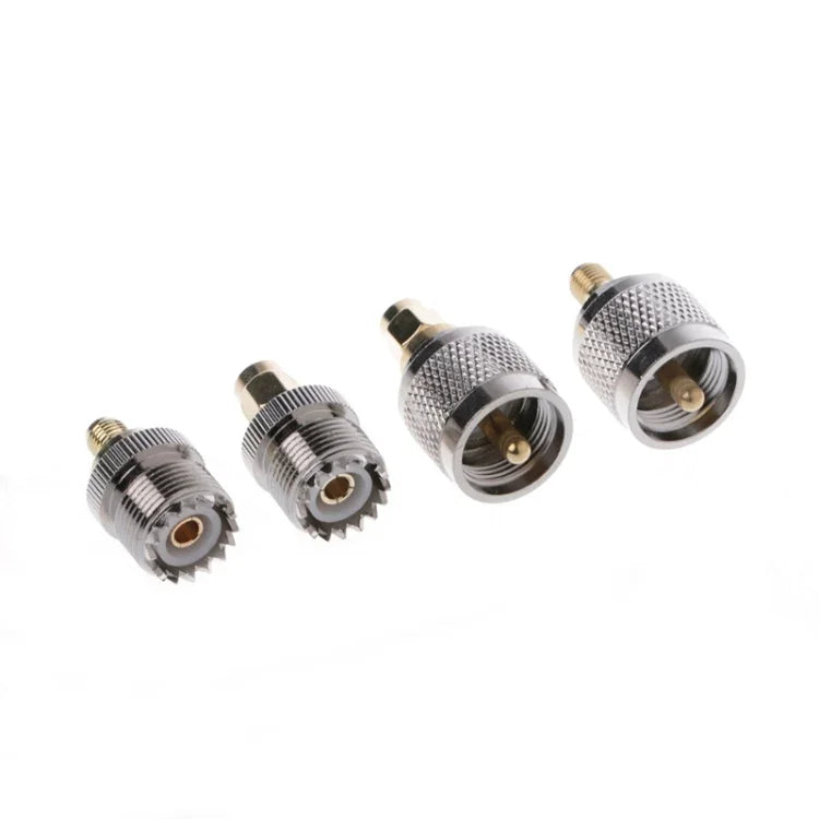 4個セット A13アダプターキット PL259 / SO239 から SMAオス / メスタイプ RFコネクター