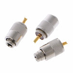 10個セット UHFコネクタープラグ PL-259オス RG8X同軸ケーブル用はんだ付け