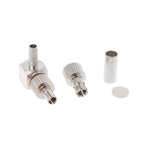 2 in 1 TS9 / CRC9 オス 直角 RF 同軸カードコネクタ RG174 / 178 / 316 LMR100用