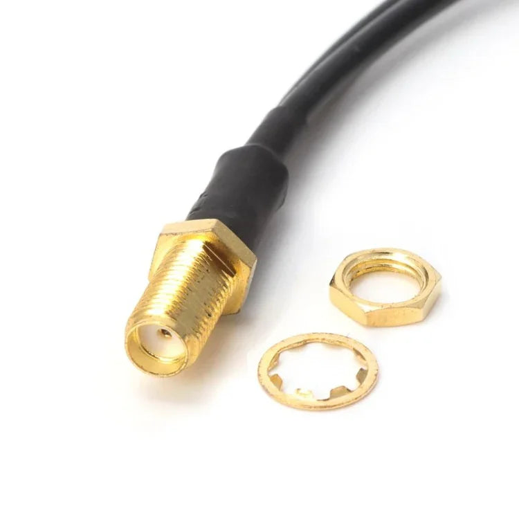 RG174 SMA メス から 2 x TS9 オス 接続ケーブル延長、長さ: 15cm、SMA メス から 2 x TS9 オス 15cm