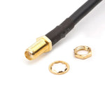 SMA メス から UHF SO239 PL259 メス RG58 ポークテールケーブル、長さ: 50cm