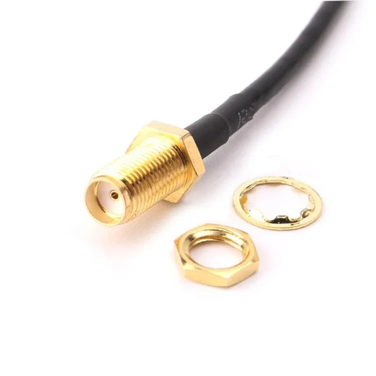 RG174 CRC9 オス ストレート から SMA メス 接続ケーブル延長、長さ: 15cm