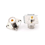 5個セット UHF SO239 メス フランジ パネルシャーシカバーマウントアダプター