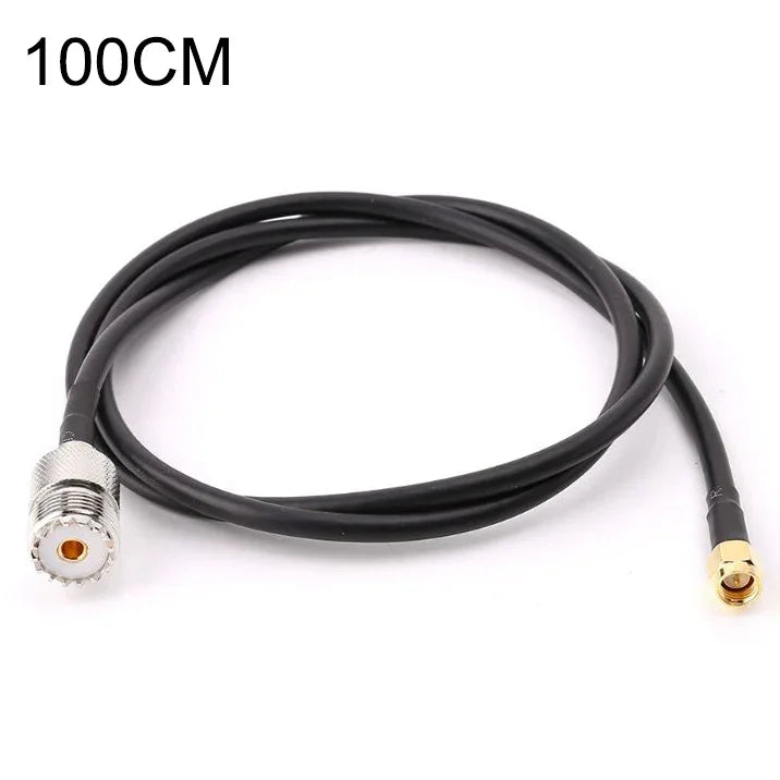 RG58 UHF メス から SMA オス 接続ケーブル、長さ: 100cm、長さ: 100cm