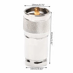 UHF Male PL259 Clamp Adapter