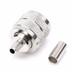 10個セット UHF オス PL259 プラグ 圧着コネクターアダプター RG58 RG142 / 3D-FB 用