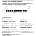 ESCAM POE 8+2 10ポート ファストイーサネットスイッチ 8ポート POE 10/100M 120W ネットワークスイッチ、伝送距離：150m、10ポート