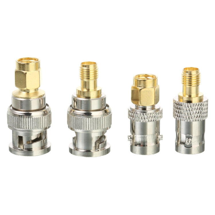 4個セット SMA to BNCコネクター RFアダプターテスト変換キット