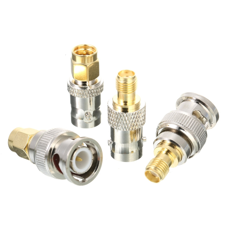 4個セット SMA to BNCコネクター RFアダプターテスト変換キット