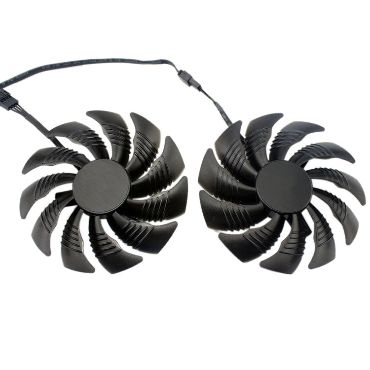 1ペア 88MM 4ピン コンピューター グラフィックスカード 冷却ファン Gigabyte GeForce GTX1060 1070 GTX1050ti GTX960 RX570 RX470用