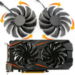 1ペア 88MM 4ピン コンピューター グラフィックスカード 冷却ファン Gigabyte GeForce GTX1060 1070 GTX1050ti GTX960 RX570 RX470用