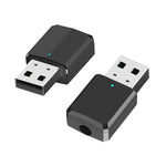 Bluetooth5.0 オーディオレシーバー USB Bluetoothアダプター Bluetoothトランスミッター Win8/10対応、ZF169