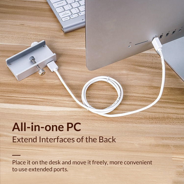 ORICO MH2AC-U3 クリップ型2ポートUSB3.0ハブ SDカードリーダー付き