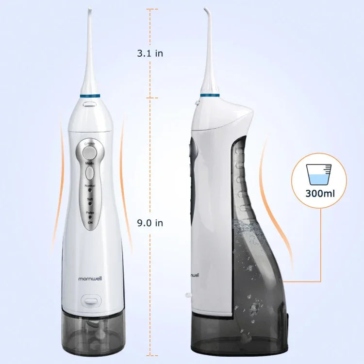 Mornwell D52 USB充電式防水口腔洗浄器 IPX7防水、D52