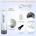 Mornwell D52 USB充電式防水口腔洗浄器 IPX7防水、D52