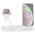 HQ-UD15 回転式ワイヤレス充電ベース スタンド付き 電話 / iWatch / AirPods用（シルバー）、シルバー（ワイヤレス充電対応）、ワイヤレス充電なしホワイト、ワイヤレス充電なしブラック、ホワイト（ワイヤレス充電対応）