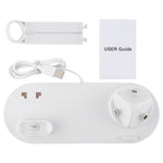 HQ-UD15 回転式ワイヤレス充電ベース スタンド付き 電話 / iWatch / AirPods用（シルバー）、シルバー（ワイヤレス充電対応）、ワイヤレス充電なしホワイト、ワイヤレス充電なしブラック、ホワイト（ワイヤレス充電対応）