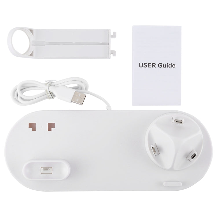 HQ-UD15 回転式ワイヤレス充電ベース スタンド付き 電話 / iWatch / AirPods用（シルバー）、シルバー（ワイヤレス充電対応）、ワイヤレス充電なしホワイト、ワイヤレス充電なしブラック、ホワイト（ワイヤレス充電対応）