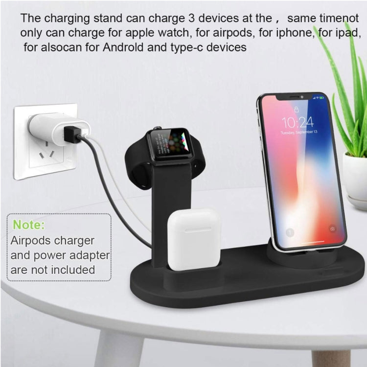 HQ-UD15 回転式ワイヤレス充電ベース スタンド付き 電話 / iWatch / AirPods用（シルバー）、シルバー（ワイヤレス充電対応）、ワイヤレス充電なしホワイト、ワイヤレス充電なしブラック、ホワイト（ワイヤレス充電対応）