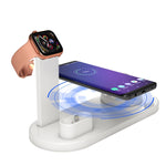 HQ-UD15 回転式ワイヤレス充電ベース スタンド付き 電話 / iWatch / AirPods用（シルバー）、シルバー（ワイヤレス充電対応）、ワイヤレス充電なしホワイト、ワイヤレス充電なしブラック、ホワイト（ワイヤレス充電対応）