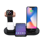 HQ-UD15 回転式ワイヤレス充電ベース スタンド付き 電話 / iWatch / AirPods用（シルバー）、シルバー（ワイヤレス充電対応）、ワイヤレス充電なしホワイト、ワイヤレス充電なしブラック、ホワイト（ワイヤレス充電対応）