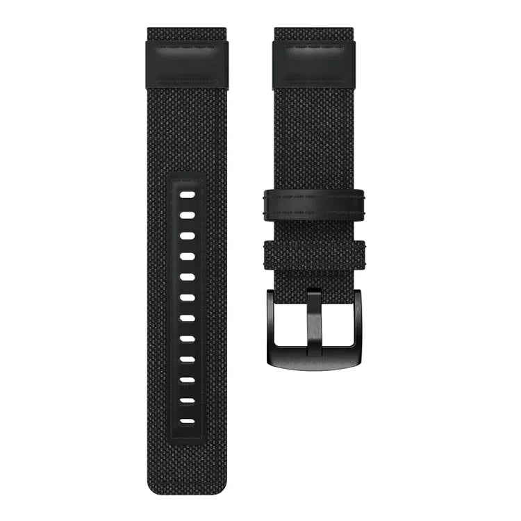 キャンバス＆レザー リストストラップウォッチバンド Samsung Gear S2/Galaxy Active 42mm用, リストストラップサイズ:135+96mm