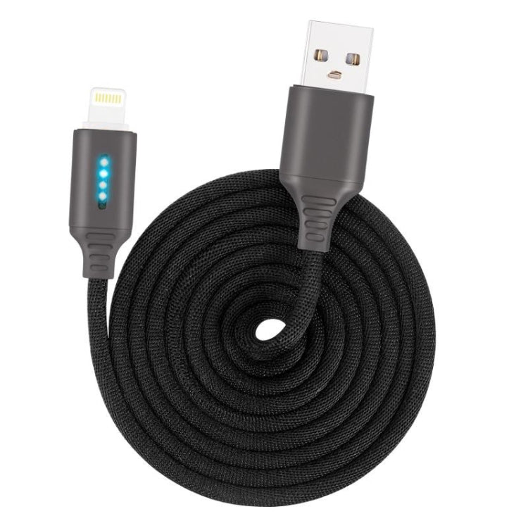 亜鉛合金製のインテリジェント自動電源オフ充電ケーブル Apple用発光データケーブル