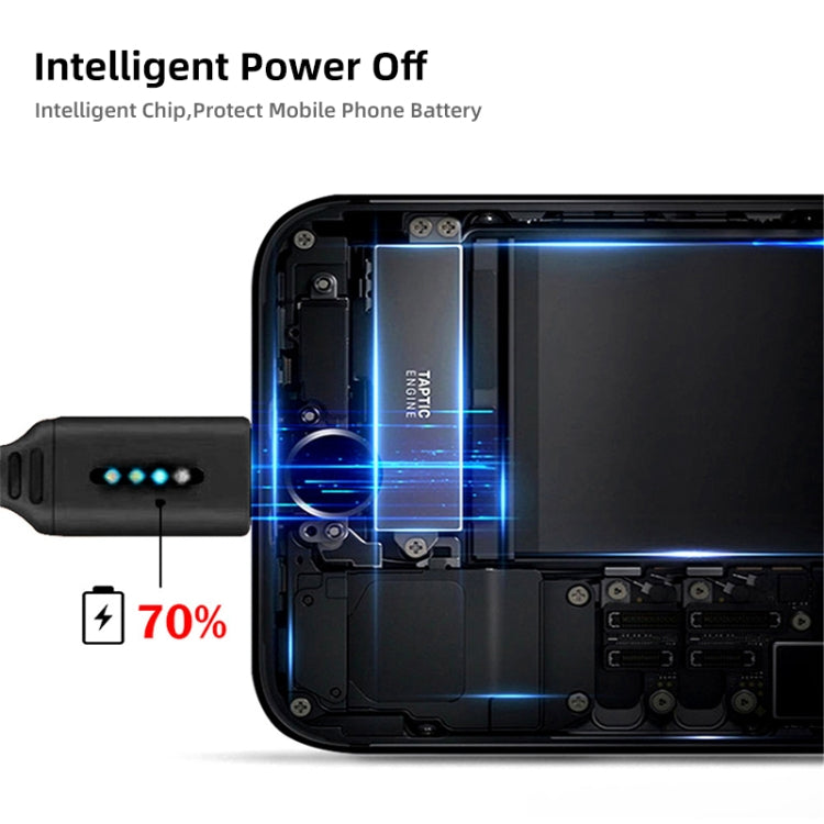 亜鉛合金製のインテリジェント自動電源オフ充電ケーブル Apple用発光データケーブル