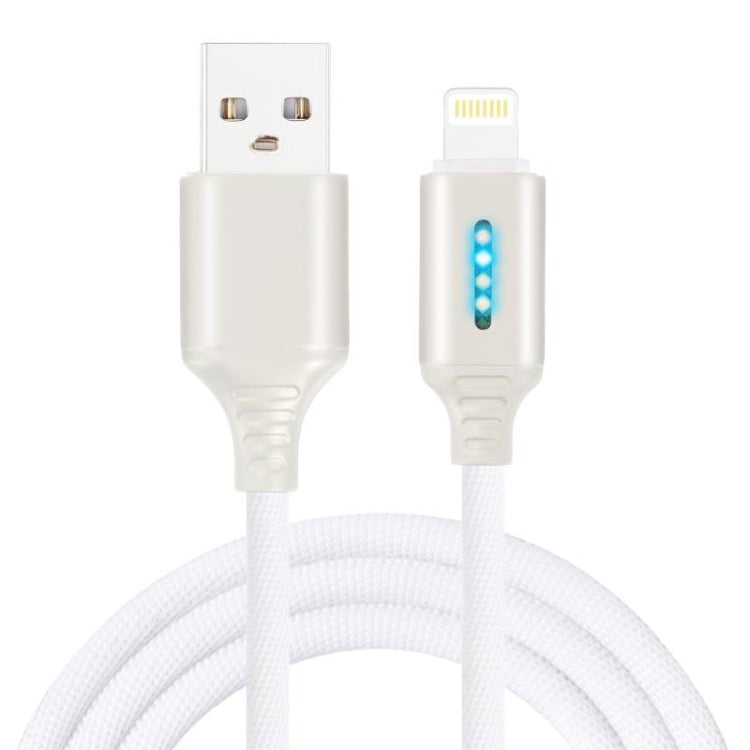 亜鉛合金製のインテリジェント自動電源オフ充電ケーブル Apple用発光データケーブル