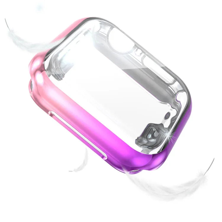 Apple Watch Series 4/5/6 & Watch SE 1/2/3 40mm用グラデーション全面保護TPUケース、Apple Watch Series 5 & 4 40mm用